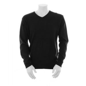 Men's Kustom Kit Long Sleeve Arundel V-Neck Sweater