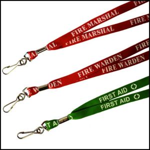 Fire Warden (Red) Lanyard