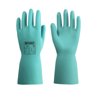 Nitrex 613- Flock Lined Nitrile Gloves