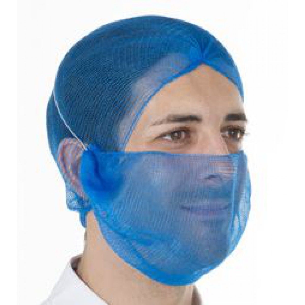 Small Mesh Beard Net Metal Free Yellow Needlers Food Industry Specialist