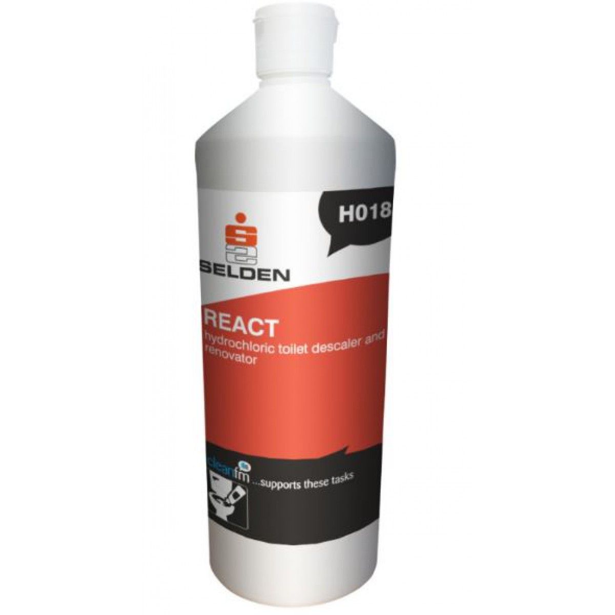 Selden React Hydrochloric Acid Toilet Cleaner Colour Blue Size 1000